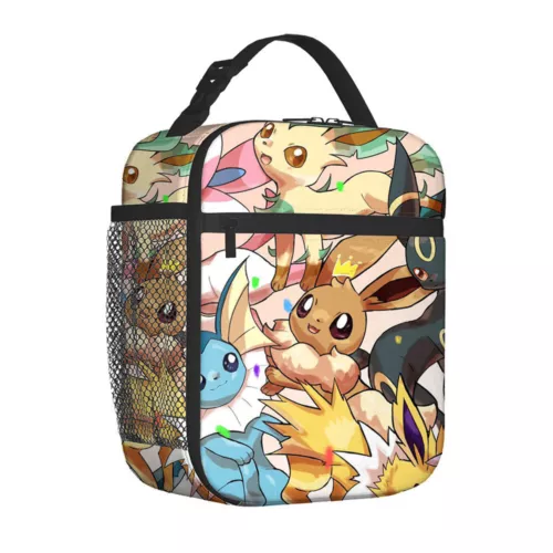 Pikachu Pokemon Insulated Lunch Bag School Picnic Snack Lunchbox Travel Box Gift - Picture 19 of 69