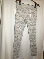 Time and Tru High Rise Ankle Leggings Women Gray Camo many sizes