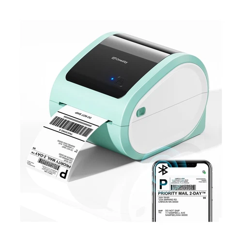 Bluetooth Shipping Label Printer 4x6 - D520BT Wireless Thermal Label Printer ...