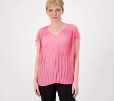 Attitudes By Renee Global Illusions Cinch Shirt Watermelon M New