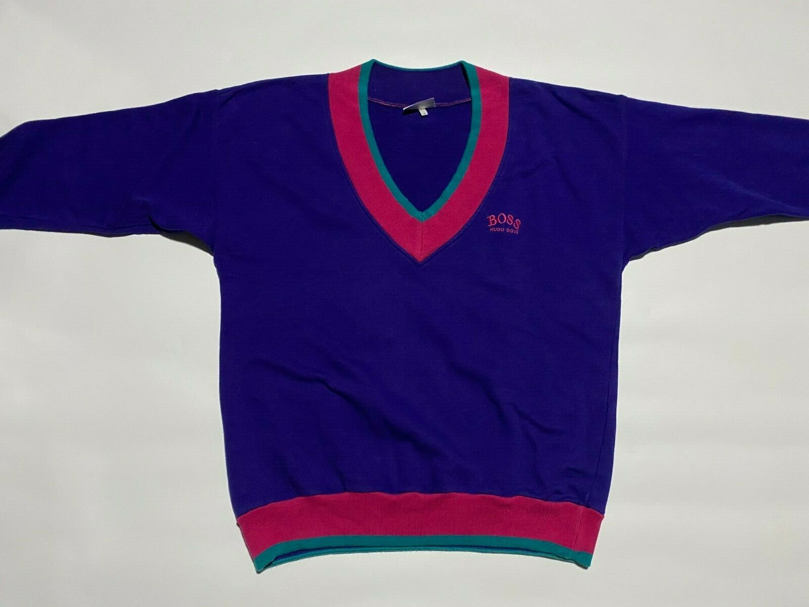 vintage Hugo Boss men's v-neck jumper 