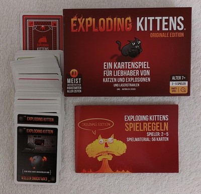 Kartenspiel Exploding Kittens Original Edition Karten Party Spiel Katzen Deutsch