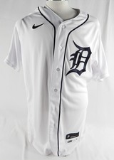 2022 Detroit Tigers Elvin Rodriguez #45 Game Issued White Jersey KB Patch 46 908