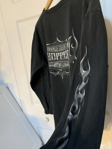 Vtg Orange County Choppers New York Mens Sz L Black T-Shirt ODM