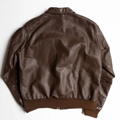 Eastman Leather Clothing, A-2 Leather Flight Jacket, Brown