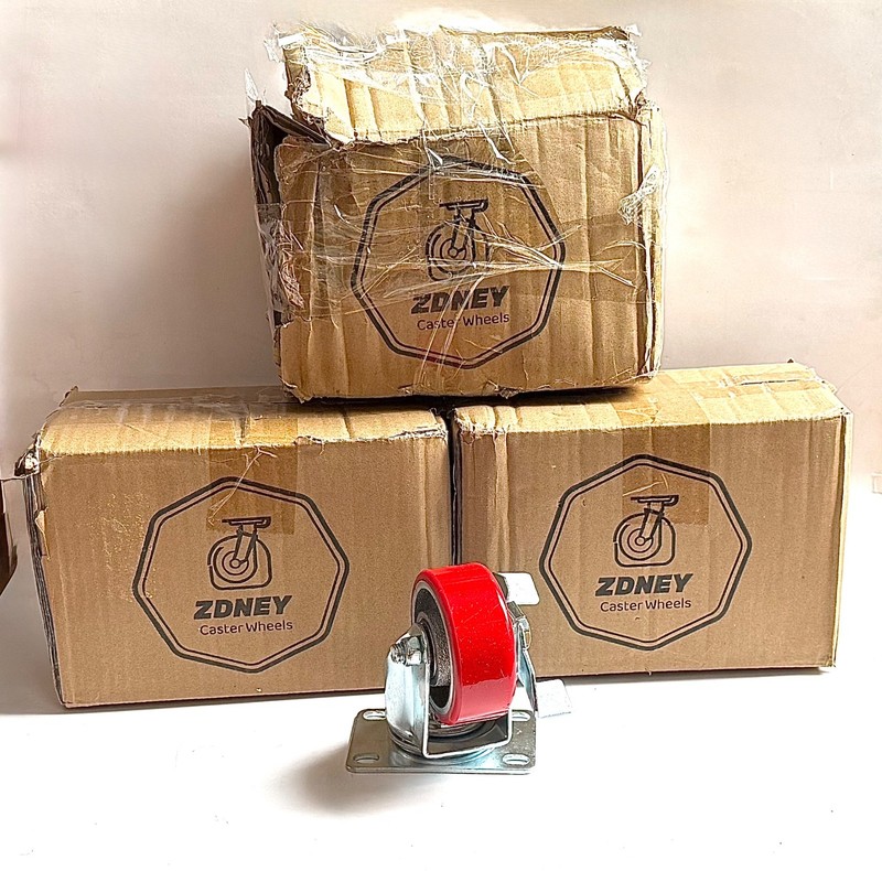 ZDNEY 3” Industrial Caster Wheels Heavy Duty 1400lb Capacity Lot Of 3 Boxes 12PC