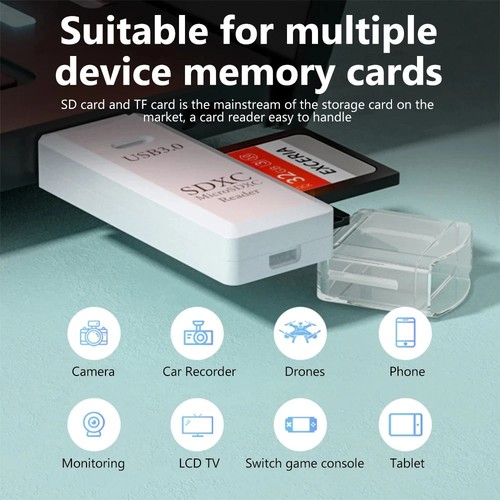 USB3.0 SD Card Reader for PC Micro SD Card to USB Adapter for Camera MemoryC lot - 第 2/13 張圖片