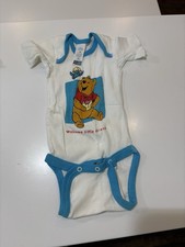NWOT Disney Winnie The Pooh Bodysuit Sz Newborn Up to 13lb One Piece Vintage