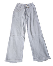 SKIMS Womens S Cotton Fleece Classic Straight Leg Pants Sweatpants Pockets Blue