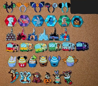 2026 Walt Disney World Hidden Disney Pins Wave A Complete Set with Chasers