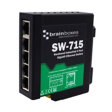 Brainboxes - SW-715 - Brainboxes Hardened Industrial 5 Port Gigabit Ethernet ...