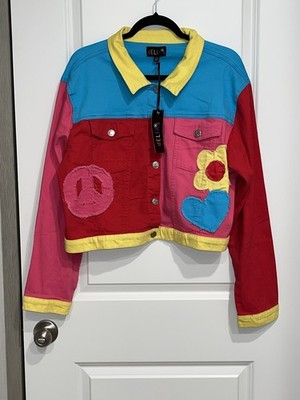 dELiA*s X Dollskill Patchwork Jackets XXL Epaulet Grunge Statement NWT TT211