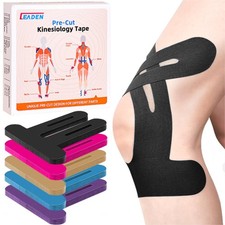 Precut Kinesiology Tape for Knees, 10 Pcs - Knee Support  Stability, Knee Pa...