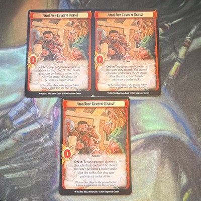 x3 Full Art Promo Another Tavern Brawl Action Warlord Ki ingswood Games