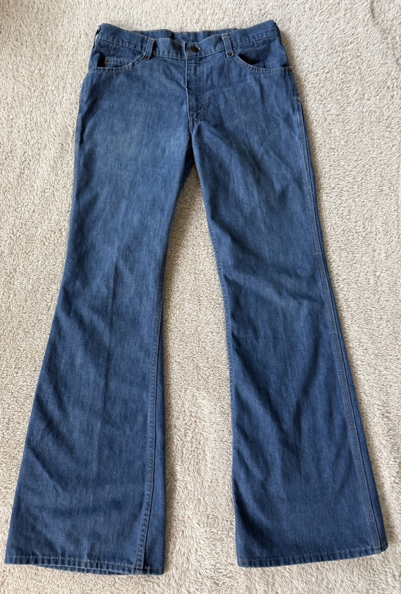 Vintage 1976 Levi's 647 Jeans Orange Tab Bellbottom Flare Talon