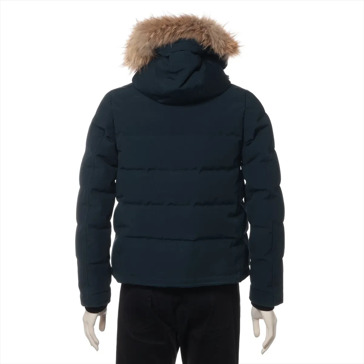 Danton Polyester Fur Down Jacket Navy Blue - image 2