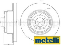 2X Bremsscheibe Metelli 23-0782C 2 Bremsscheiben Hinterachse Hinten FüR BMW