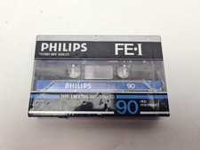 Phillips FE*I 90 Minute Blank Cassette Audio Tape New and Sealed (S)