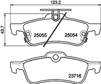 Bremsbelagsatz Scheibenbremse Hella Pagid 8DB 355 020-501 FüR FK Honda IX Civic