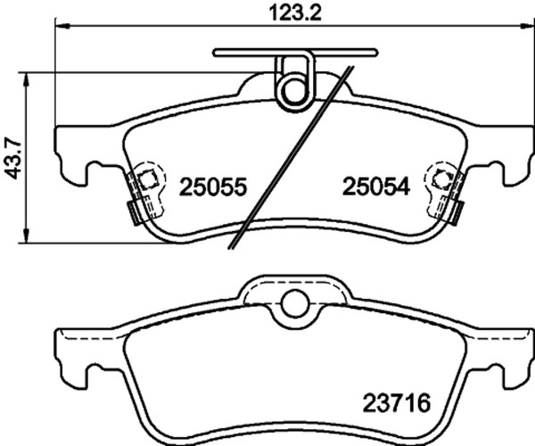 Bremsbelagsatz Scheibenbremse Hella Pagid 8DB 355 020-501 FüR FK Honda IX Civic-image