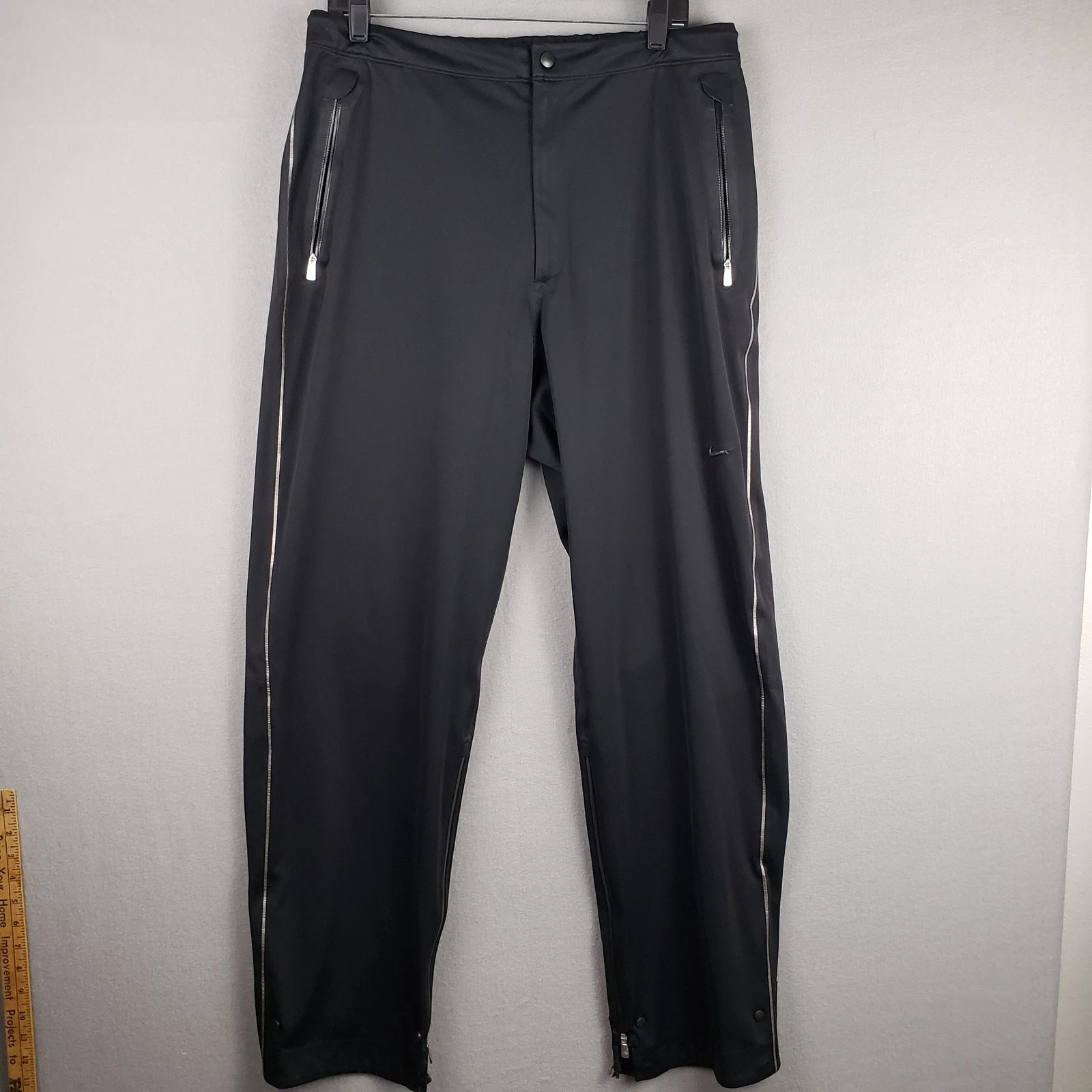 Nike Golf Mens L Storm Fit Waterproof Athletic Pants Black Tapered Outdoor Sport