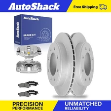 Rear Brake Rotors Ceramic Pads Calipers for GMC Sierra 1500 Classic 6.0L