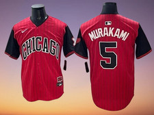 Men's Chicago White Sox 5 Munetaka Murakami Red Black City Connect Limited