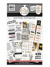 Happy Planner Wild Styled Sticker Book 439 Pieces Leopard Gold MAMBI