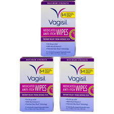 Vagisil Medicated Anti-Itch Wipes 12ct 3 Pack New EXP 02/2026