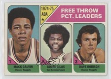 1975-76 Topps League Leaders Mack Calvin James Silas Dave Robisch #224 0z0n