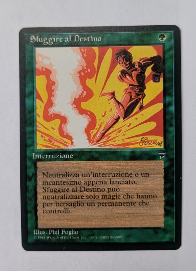 Magic Mtg Italian Legends Avoid Fate   MINT condition
