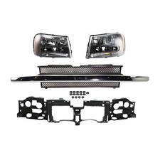 Headlight Kit For 2002-2009 Chevrolet Trailblazer With Grille And Header Panel