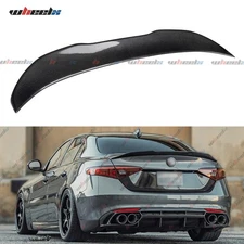 CARBON FIBER V2 PSM STYLE HIGHKICK TRUNK SPOILER FOR 2017-2024 ALFA ROMEO GIULIA
