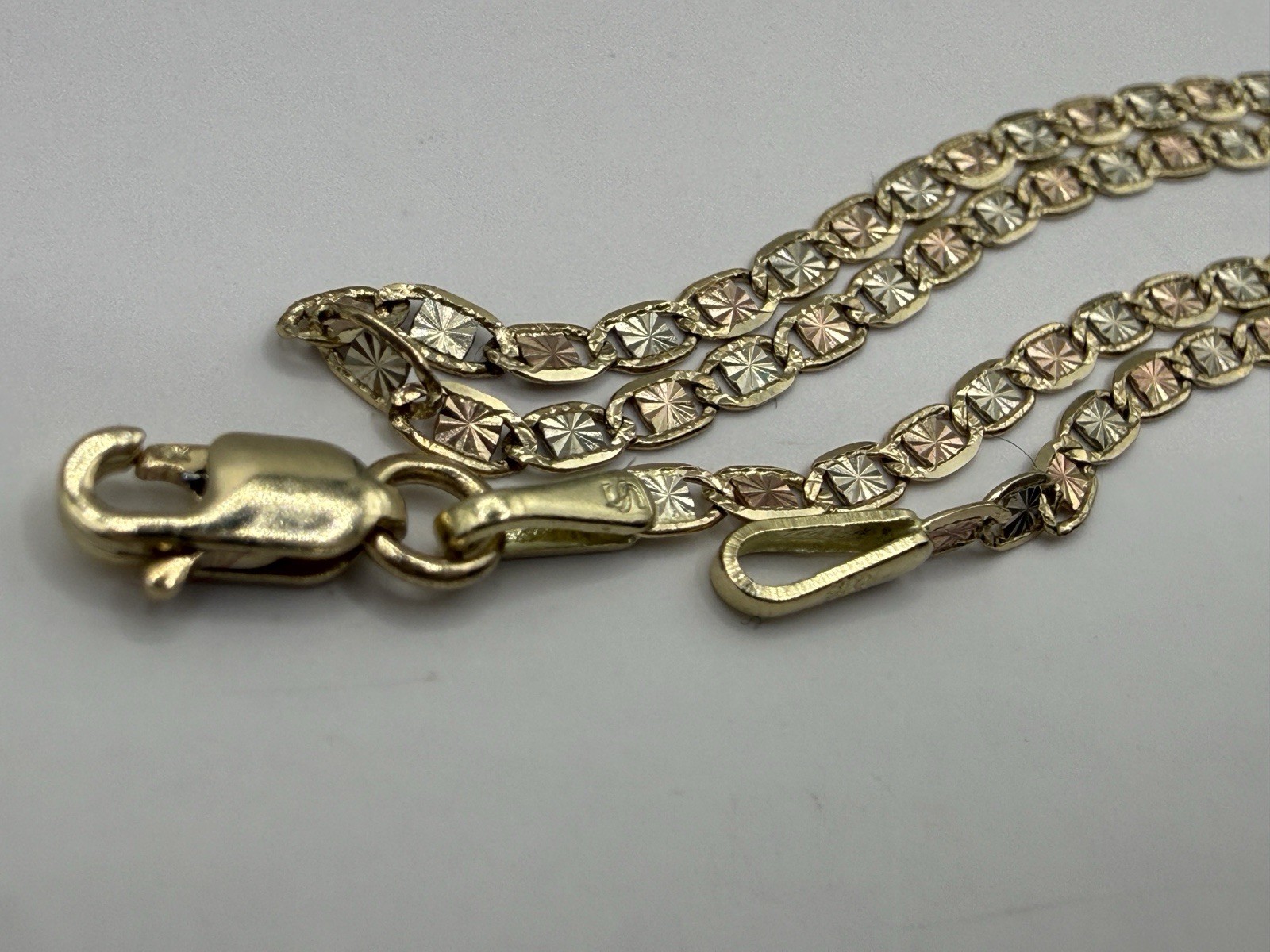 10k Yellow Gold Bracelet Diamond Cut  Bracelet 1.9mm 8 Inch Long thumbnail 2