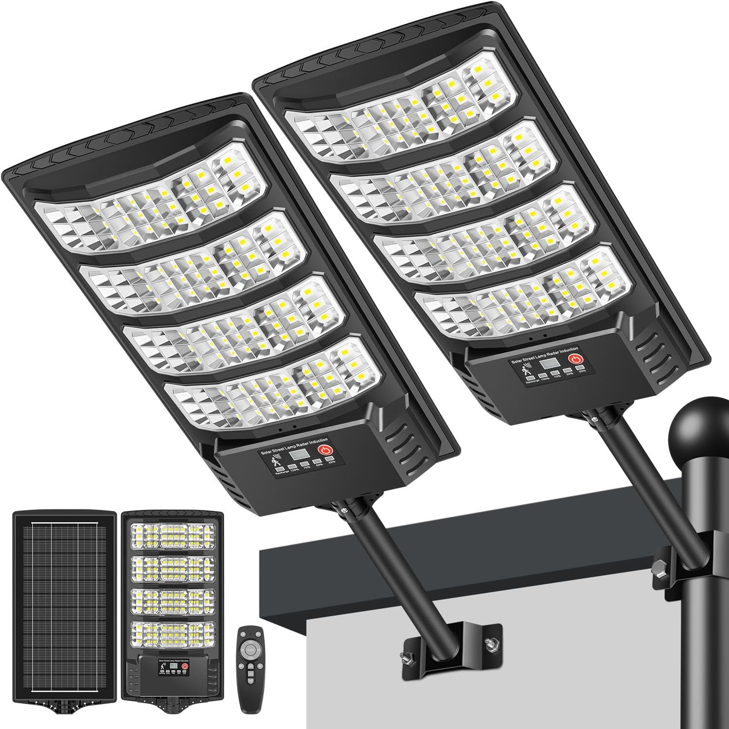 Illuminazione Solare Esterna 6500K | Lampione LED Professionale IP65