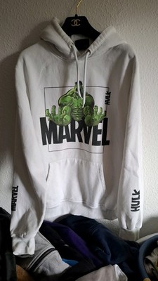 Marvel Graphic Print Hoodie - Sweatshirts Herren Weiß Unisex Gr.M