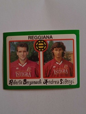 FIG FOOTBALLERS EUROFLASH 1990 NUMBER 403 BERGAMASCHI/ANDREA SILENZI REGGIANA