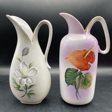 VTG Set Of 2 Idaho Japan Pitcher Vases 8.5” Tall