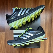 Adidas Springblade Zapatos para Correr Negro Amarillo Malla Para Hombre Talla 12