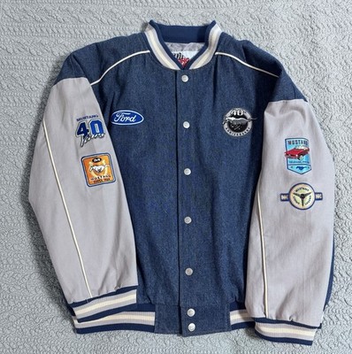 Ford Mustang 40th Anniversary Racing Jacket Champions Coat Mens