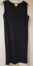 Ladies Exclusively MISOOK Black Knit Tank Dress, M
