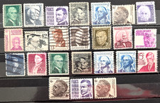 Product Image: Lot of 24 Different 1965-81 Prominent American Series Stamps - Used