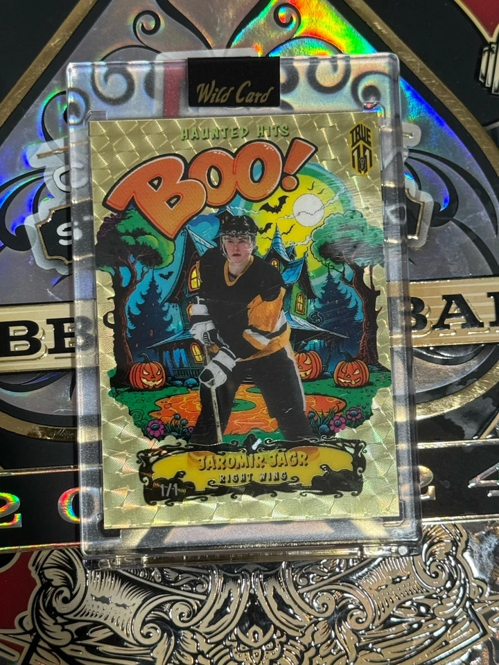 Haunted Hits Gold Vinyl Boo Jaromir Jagr True 1/1 - Image 2 of 2