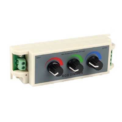 3 Channel RGB Knob Dimmer Smart LED Light PWM Digital Brightness Adjust Switch h