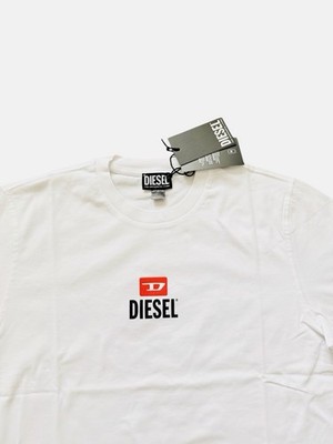 Diesel T-Just Small New D Logo Maglietta T-Shirt NWT $80 White
