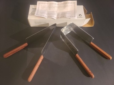 (SET OF 2) QVC Kake-kut'r Cake & Pie Cutter Easy Slice Crystal Stainless Steel