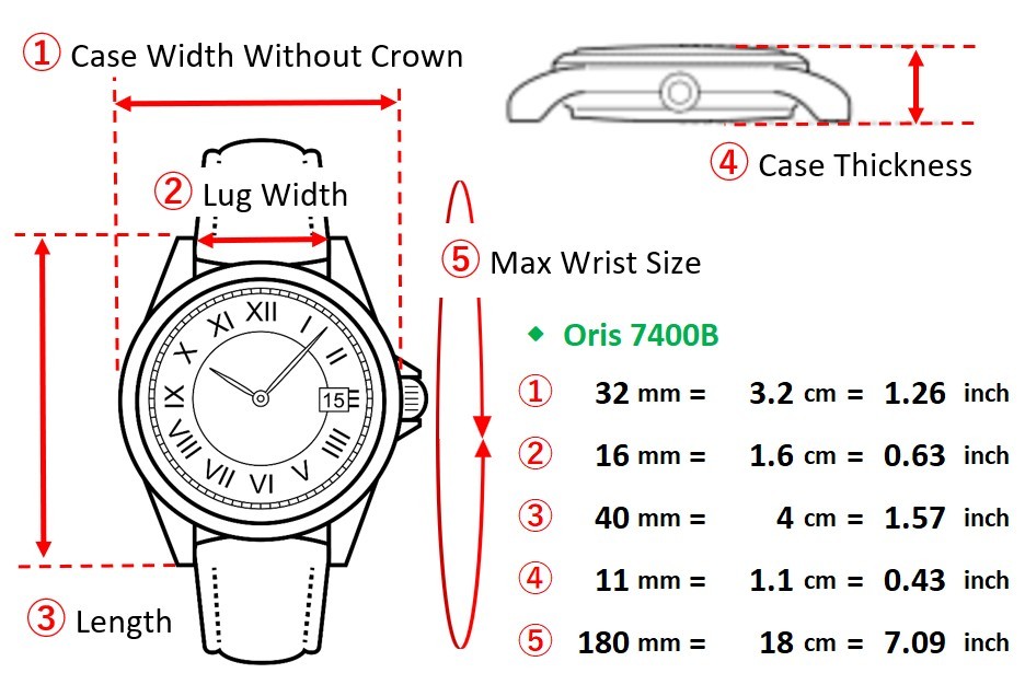 [MINT w/Case] Oris Big Crown Pointer Date 7400B C… - image 2