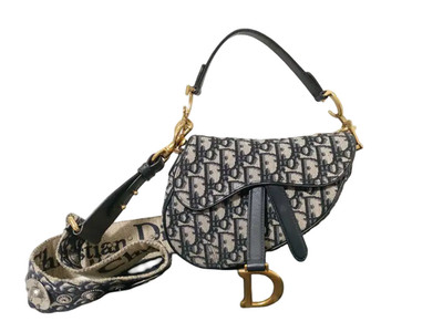 Christian Dior Dior Saddle Boxy Bag Prune Dior Oblique petit