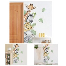 44.88'' Waterproof Jungle Animal Stickers for Kids' Nursery and Playroom Decor
