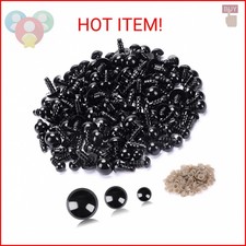 UPINS 120PCS Plastic Safety Crochet Eyes Bulk with 120PCS Washers for Crochet Cr